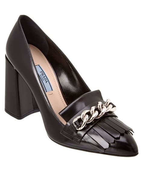 prada block heel pump women|Prada calzature donna heels.